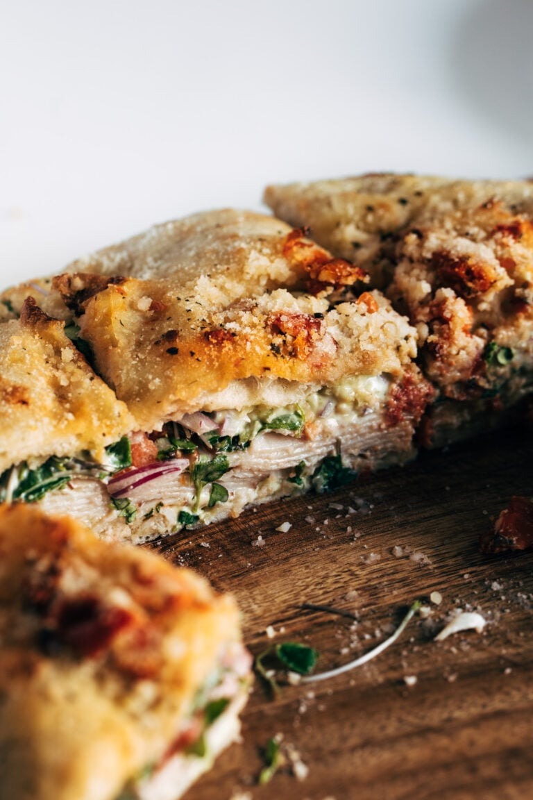 Sun-Dried Tomato Focaccia Turkey Sandwich (Trader Joe’s Inspired)